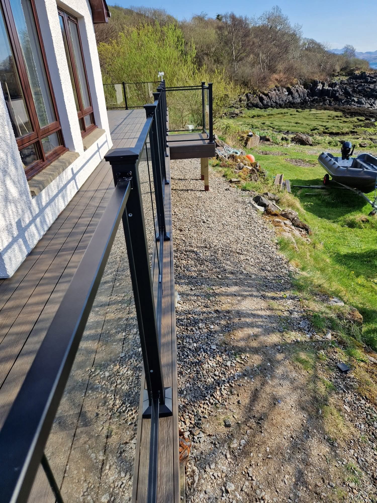 Decking installation project 13 in Scotland - Professional decking by Glenhaus Garden Rooms